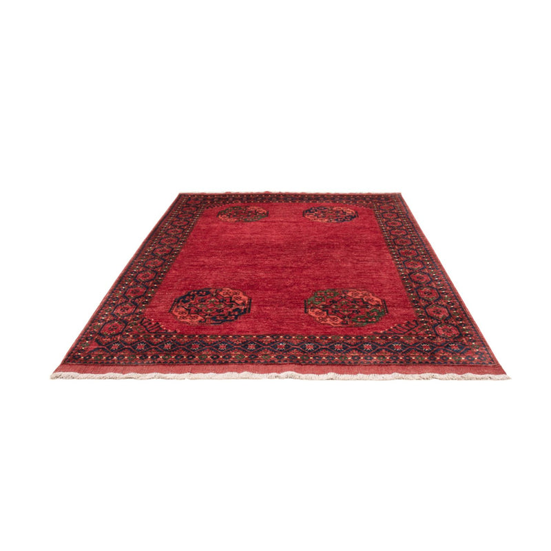 Afghansk tæppe - Kunduz - 239 x 177 cm - rød
