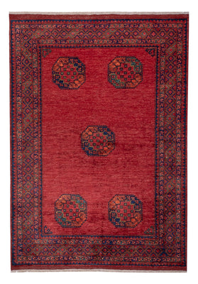 Afghansk tæppe - Kunduz - 238 x 172 cm - rød
