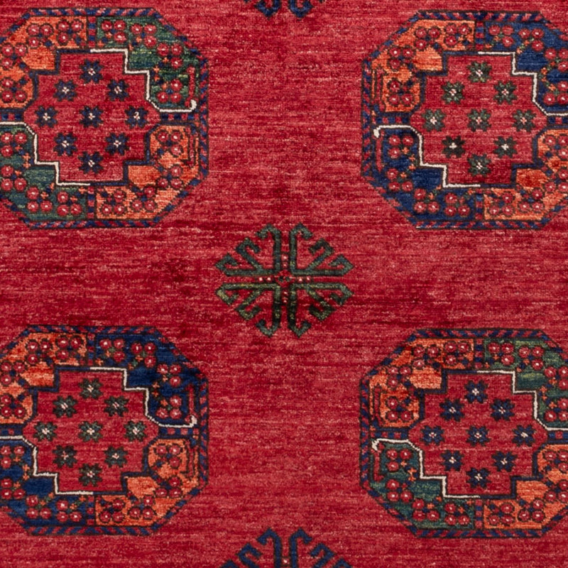 Afghansk tæppe - Kunduz - 243 x 177 cm - rød