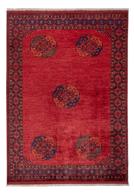 Afghansk tæppe - Kunduz - 243 x 175 cm - rød