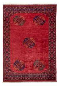 Afghansk tæppe - Kunduz - 243 x 175 cm - rød