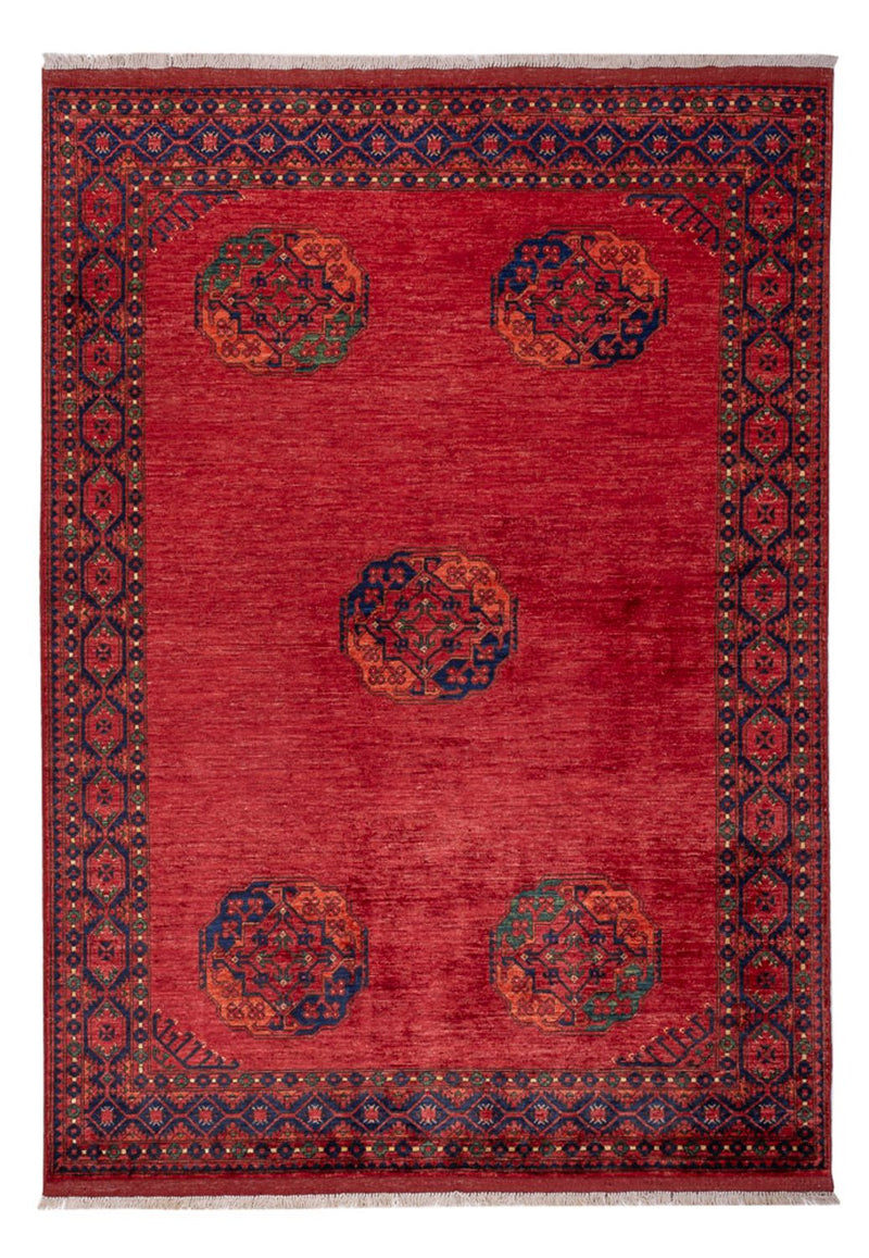 Afghan Teppich - Kunduz - 243 x 175 cm - rot