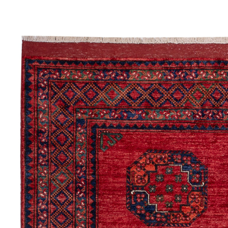 Afghansk tæppe - Kunduz - 240 x 173 cm - rød