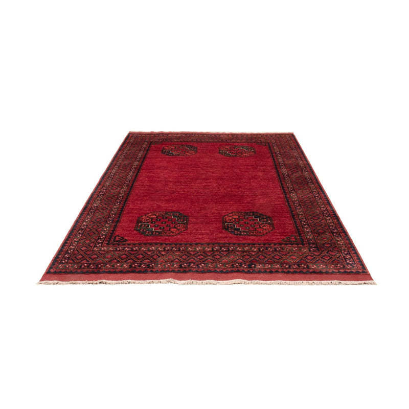 Afghansk tæppe - Kunduz - 240 x 173 cm - rød