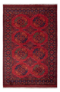 Afghansk tæppe - Kunduz - 239 x 165 cm - rød