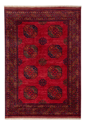 Afghansk tæppe - Kunduz - 242 x 171 cm - rød