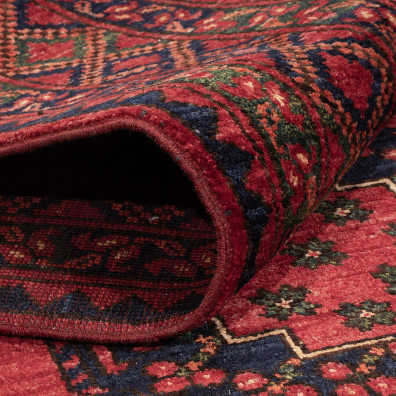 Afghansk tæppe - Kunduz - 242 x 171 cm - rød