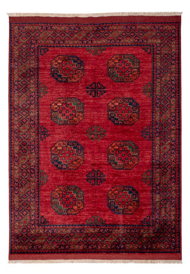 Afghansk tæppe - Kunduz - 241 x 176 cm - rød