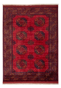 Afghansk tæppe - Kunduz - 241 x 176 cm - rød