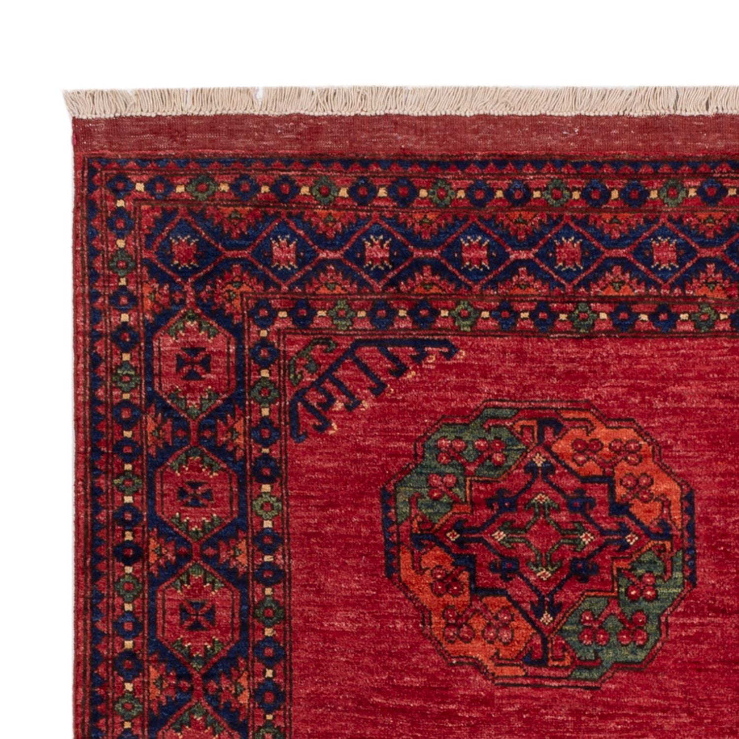 Afghansk tæppe - Kunduz - 244 x 177 cm - rød