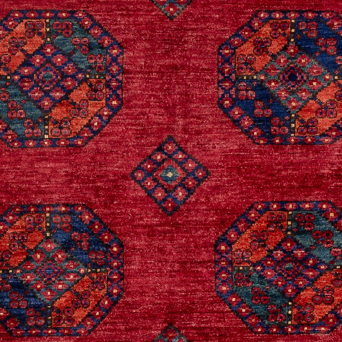 Afghansk tæppe - Kunduz - 243 x 177 cm - rød