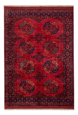 Afghansk tæppe - Kunduz - 241 x 174 cm - rød