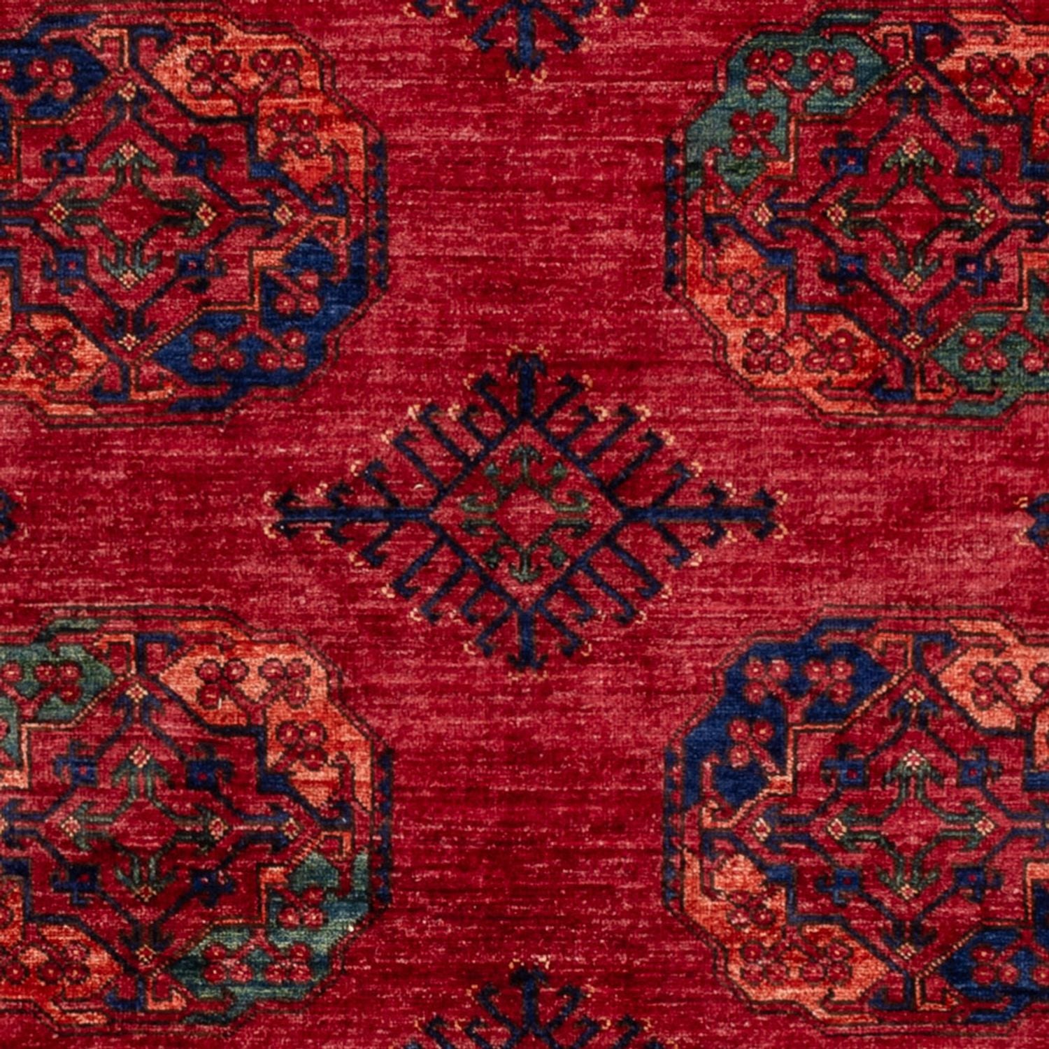 Afghansk tæppe - Kunduz - 241 x 174 cm - rød