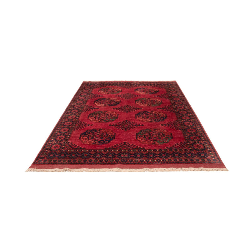 Afghansk tæppe - Kunduz - 241 x 174 cm - rød