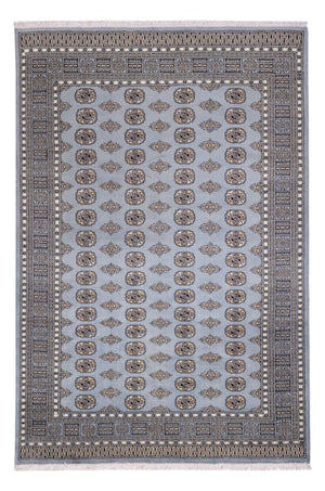 Afghansk tæppe - Bukhara - 300 x 204 cm - lysegrå