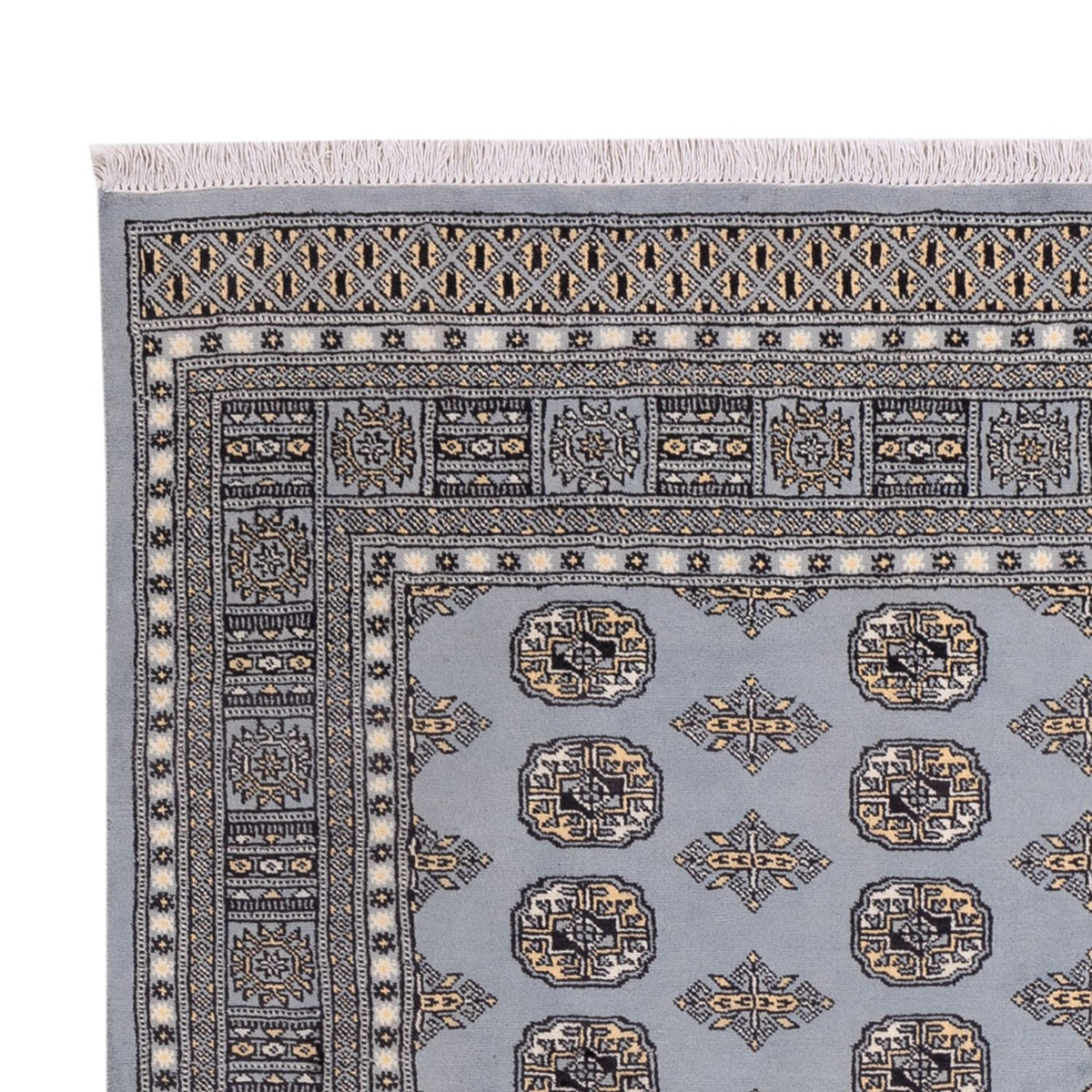 Afghansk tæppe - Bukhara - 300 x 204 cm - lysegrå