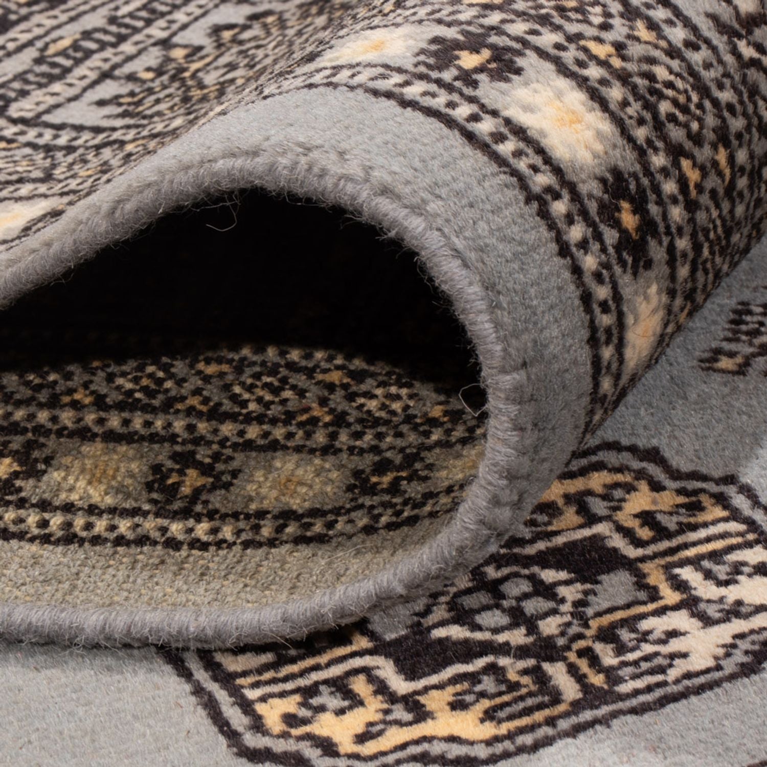 Afghansk tæppe - Bukhara - 300 x 204 cm - lysegrå
