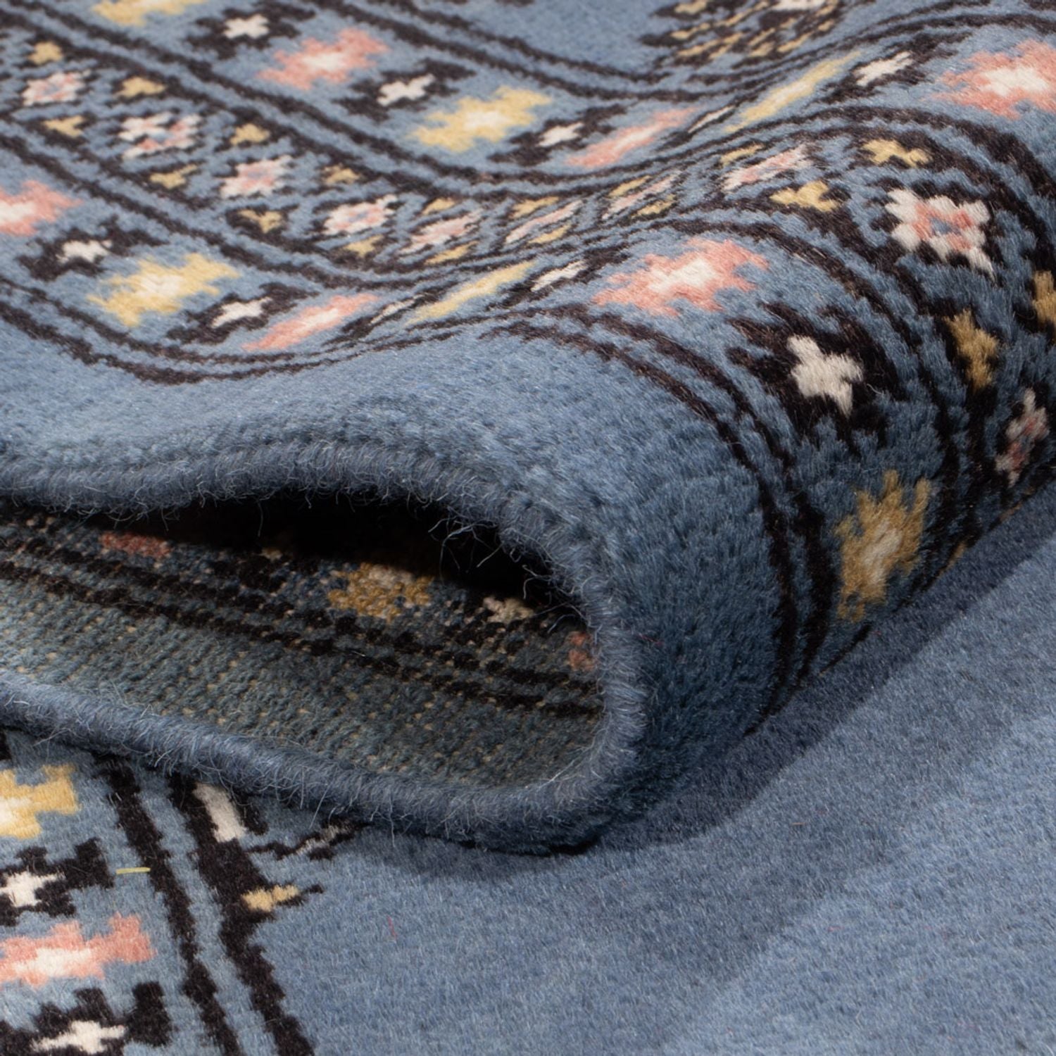 Afghansk tæppe - Bukhara - 308 x 206 cm - blå