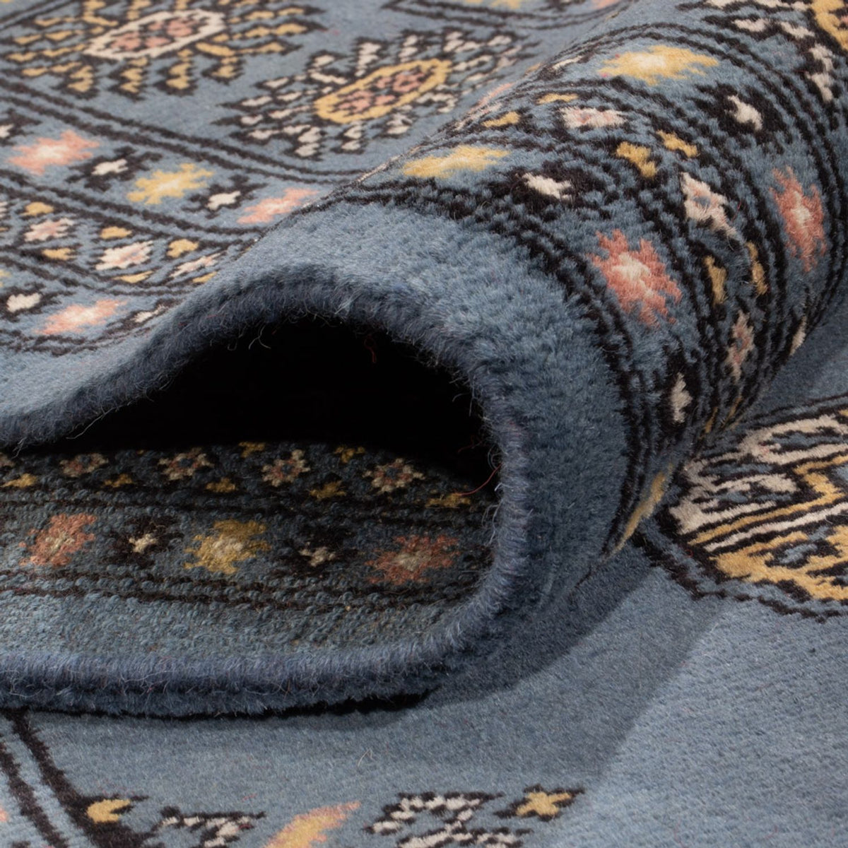 Afghansk tæppe - Bukhara - 309 x 205 cm - blå