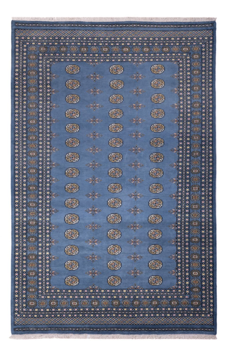 Afghansk tæppe - Bukhara - 315 x 207 cm - blå
