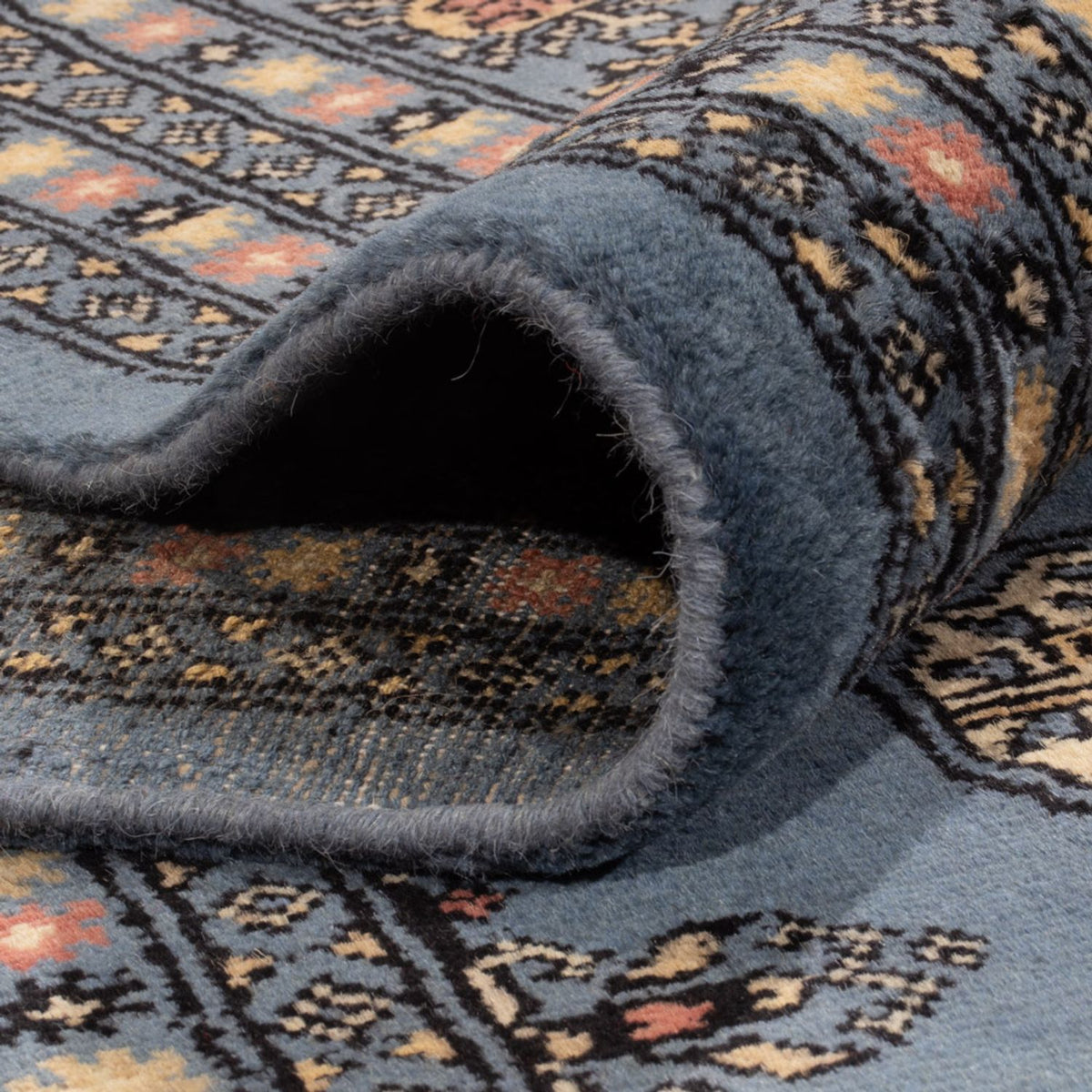 Afghansk tæppe - Bukhara - 307 x 250 cm - blå