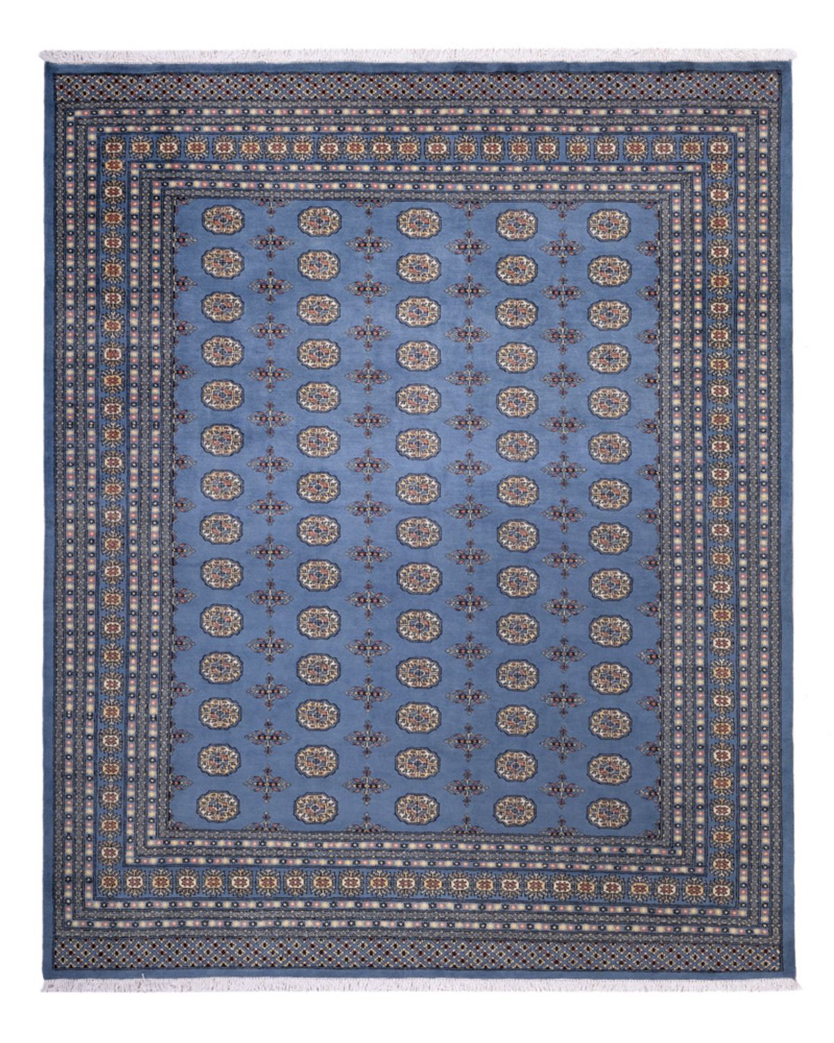 Afghansk tæppe - Bukhara - 305 x 249 cm - blå