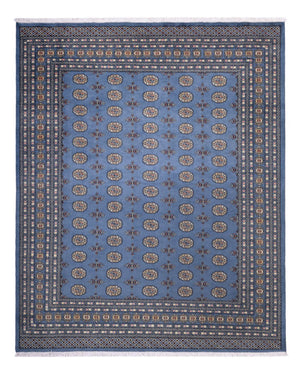 Afghansk tæppe - Bukhara - 305 x 249 cm - blå