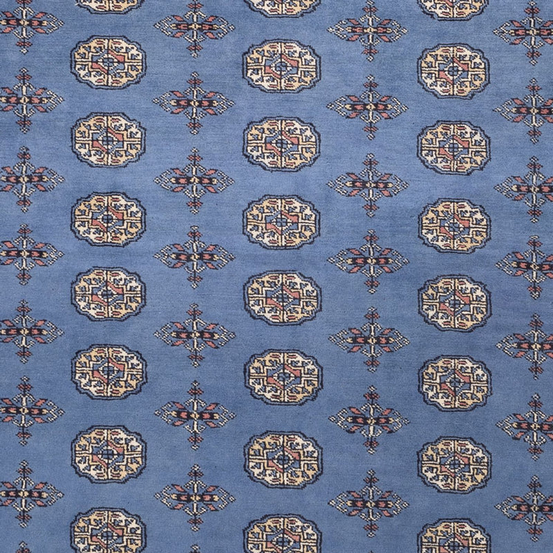 Afghansk tæppe - Bukhara - 305 x 249 cm - blå