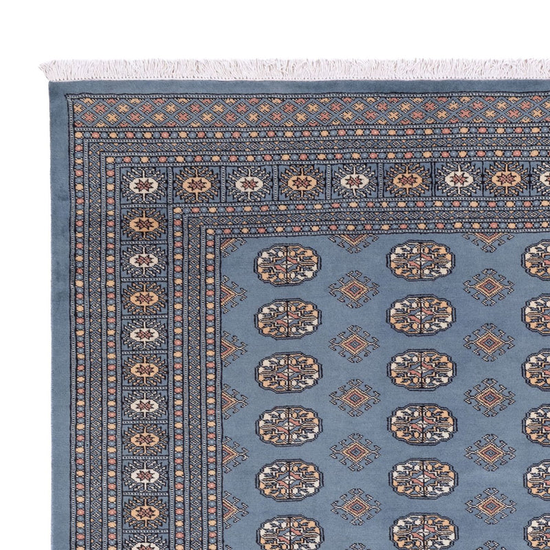 Afghansk tæppe - Bukhara - 305 x 249 cm - lyseblå