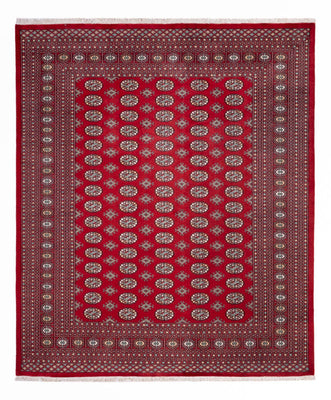 Afghansk tæppe - Bukhara - 296 x 250 cm - rød
