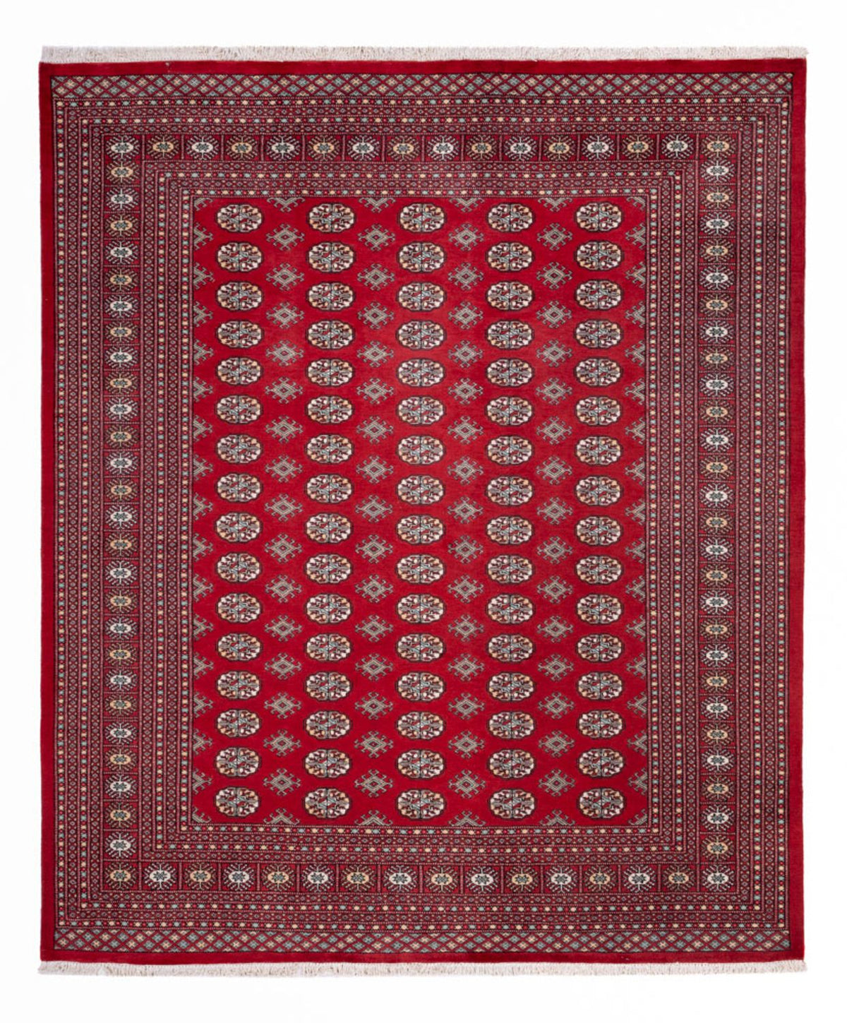 Afghansk tæppe - Bukhara - 296 x 250 cm - rød