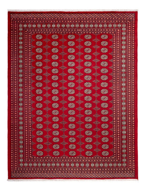 Afghansk tæppe - Bukhara - 318 x 247 cm - rød