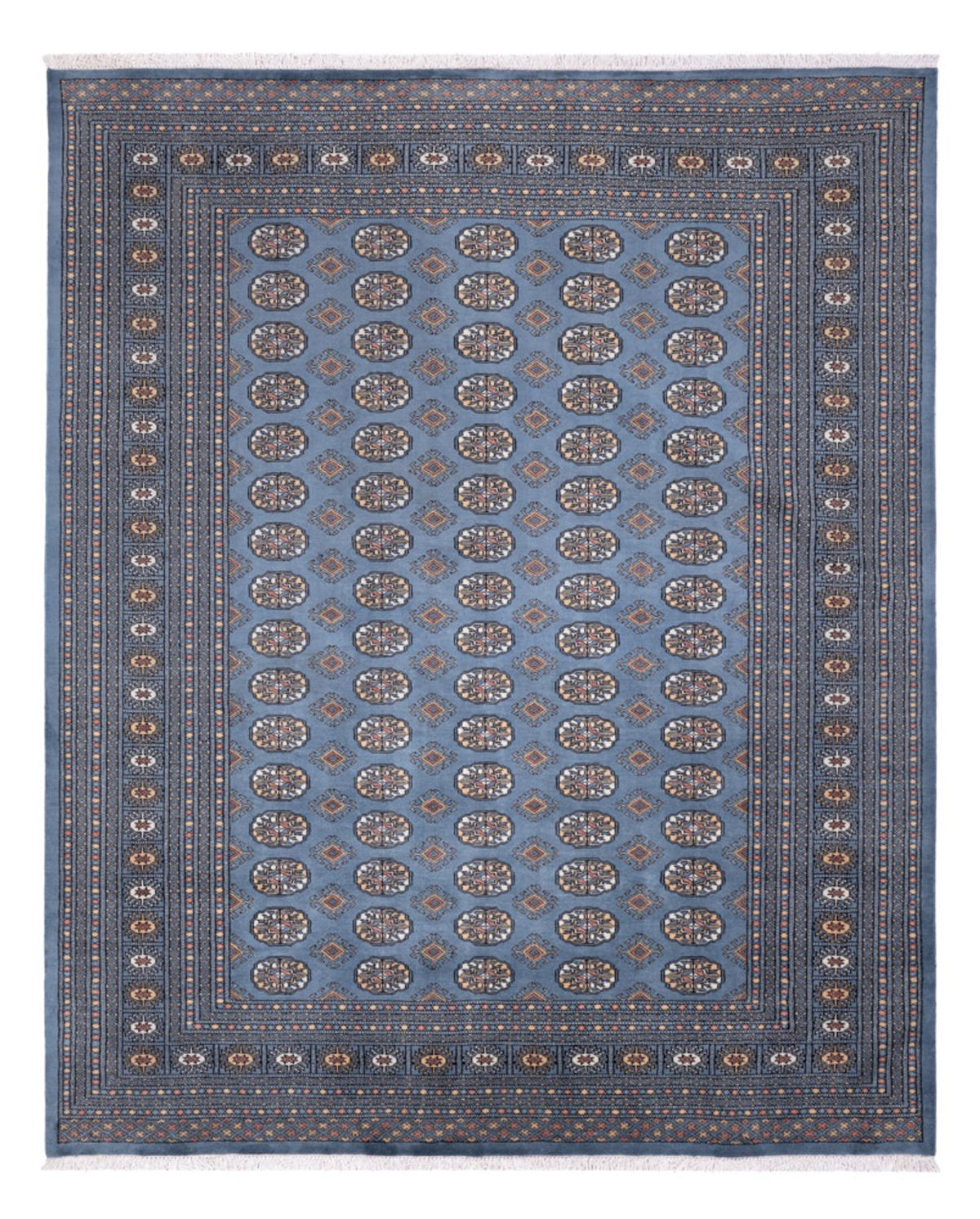 Afghansk tæppe - Bukhara - 309 x 248 cm - havblå