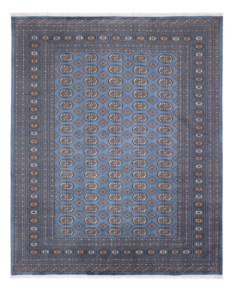 Afghansk tæppe - Bukhara - 309 x 248 cm - havblå