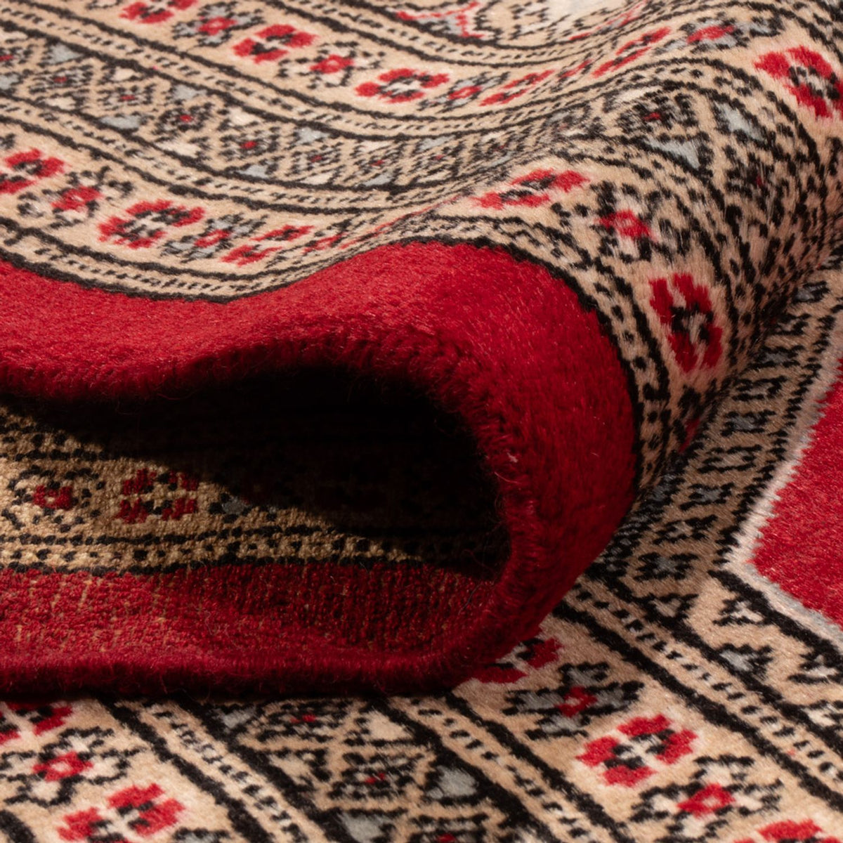 Afghansk tæppe - Bukhara - 287 x 220 cm - rød