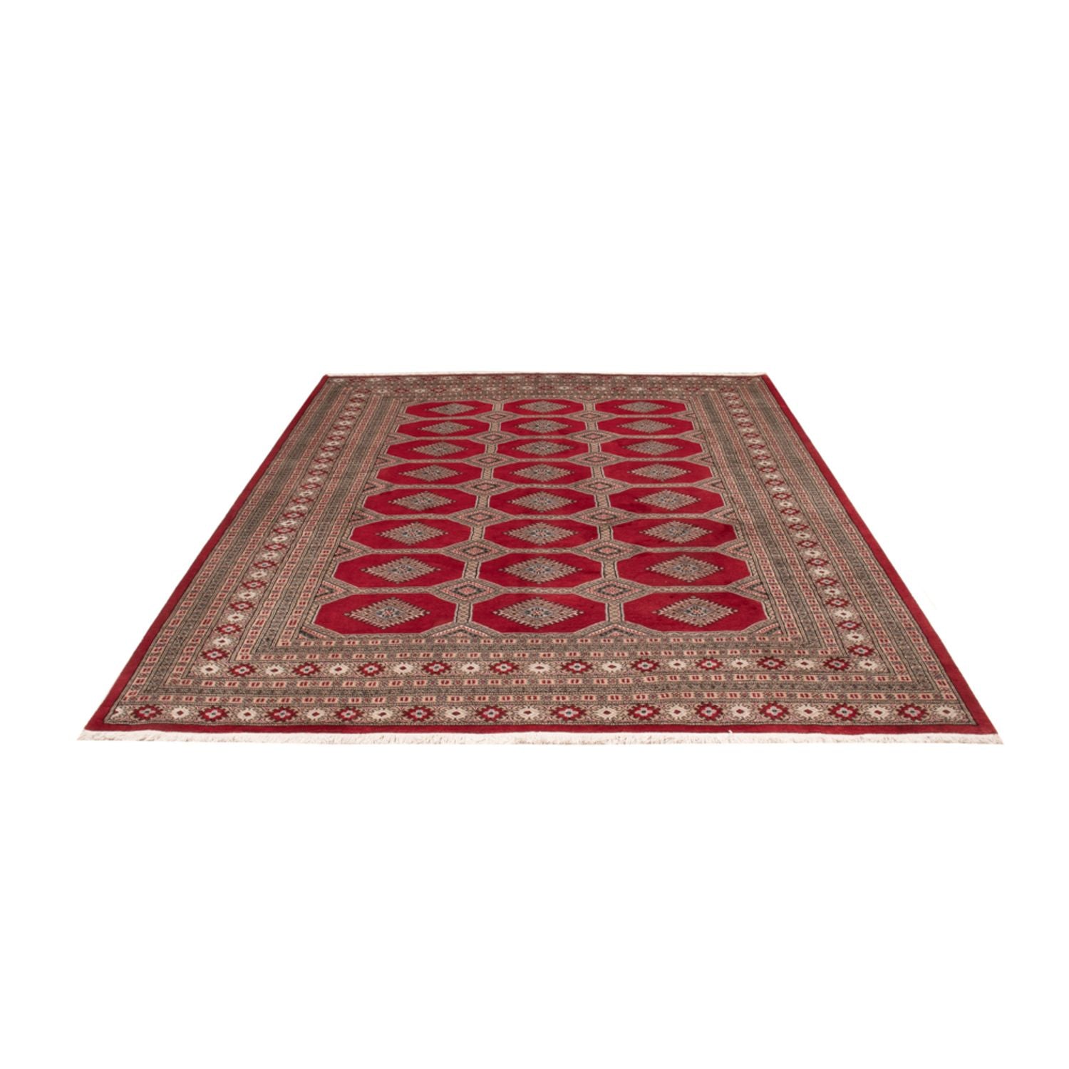 Afghansk tæppe - Bukhara - 287 x 220 cm - rød