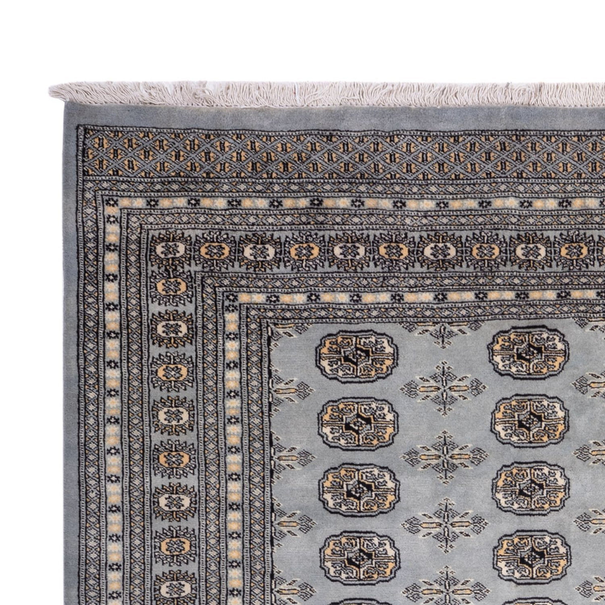 Afghansk tæppe - Bukhara - 310 x 207 cm - lyseblå