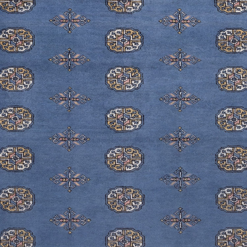 Afghansk tæppe - Bukhara - 305 x 203 cm - blå