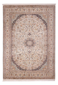 Silketæppe - Kashmir Silk - 309 x 213 cm - sand