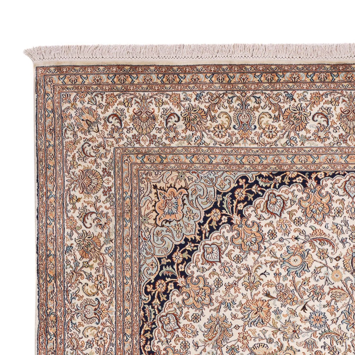 Silketæppe - Kashmir Silk - 309 x 213 cm - sand