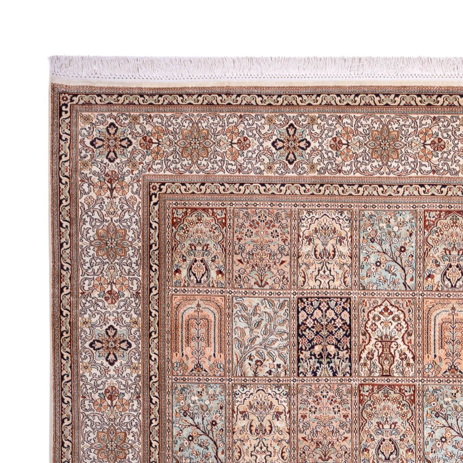 Silketæppe - Kashmir Silk - 304 x 246 cm - sand