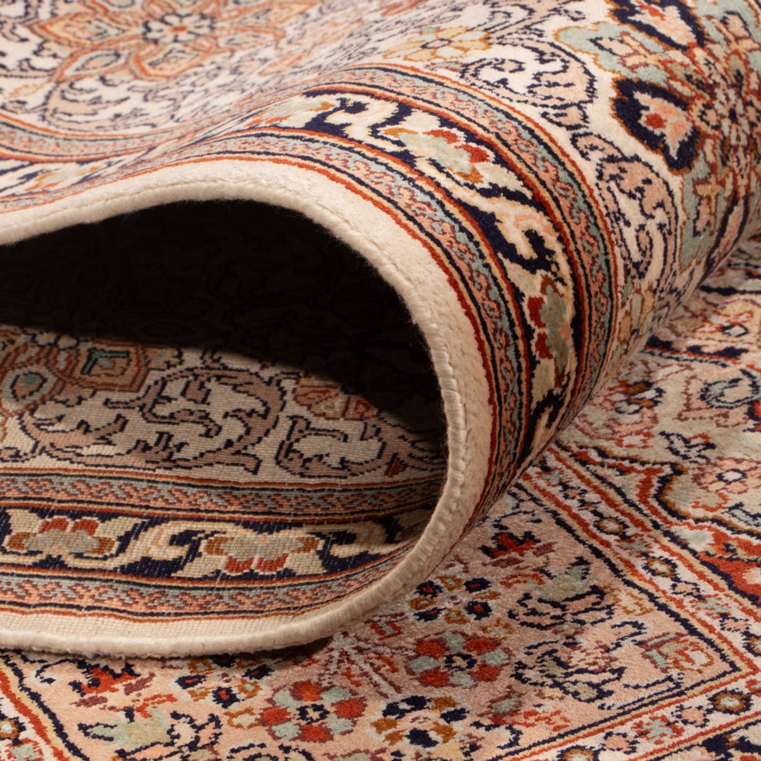 Silketæppe - Kashmir Silk - 304 x 246 cm - sand