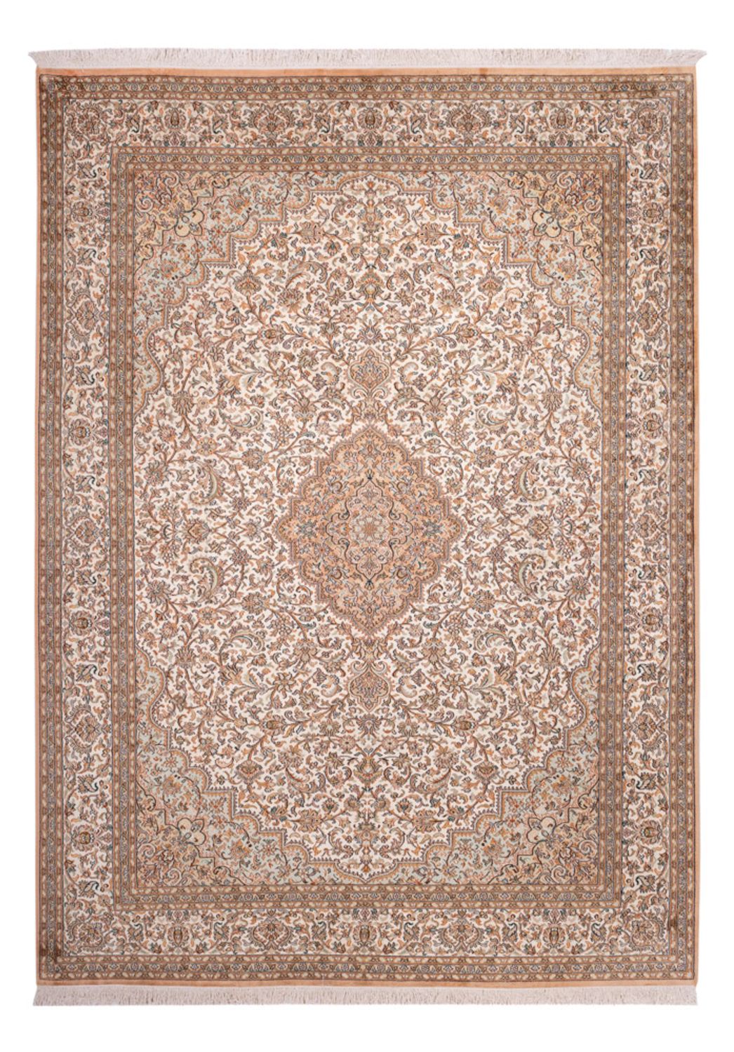Silketæppe - Kashmir Silk - 290 x 205 cm - sand