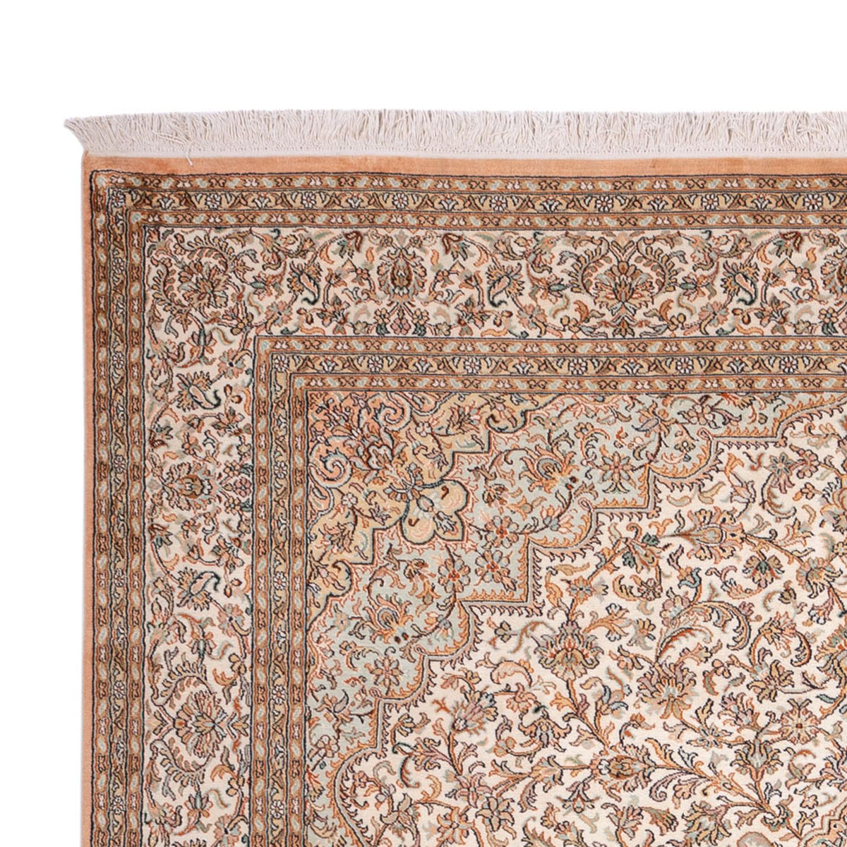 Silketæppe - Kashmir Silk - 290 x 205 cm - sand