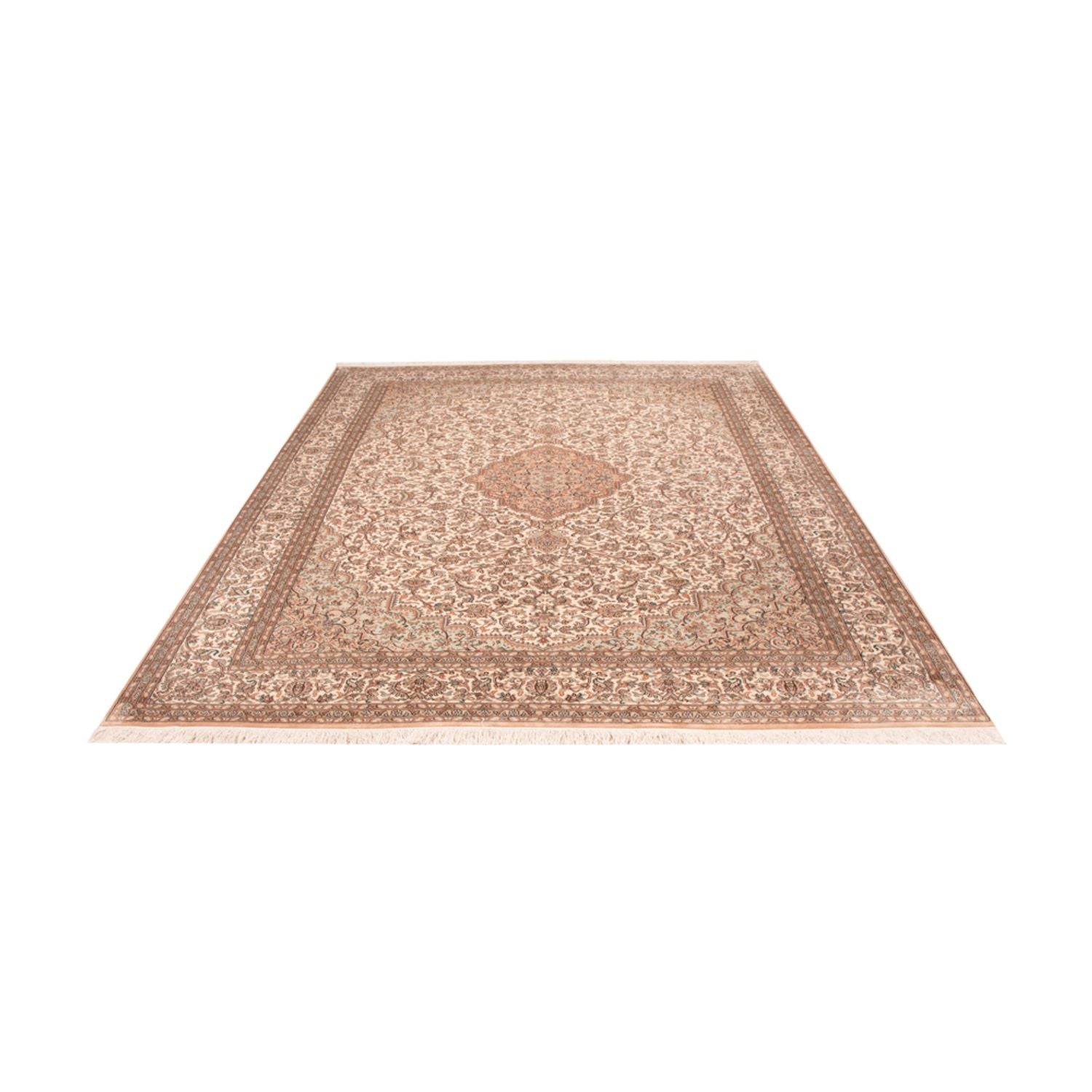 Silketæppe - Kashmir Silk - 290 x 205 cm - sand