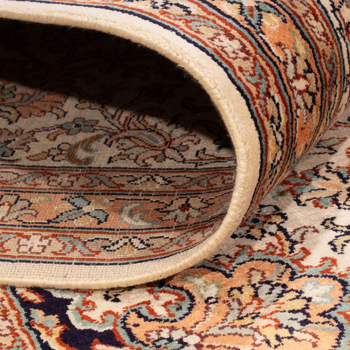 Silketæppe - Kashmir Silk - 309 x 217 cm - sand