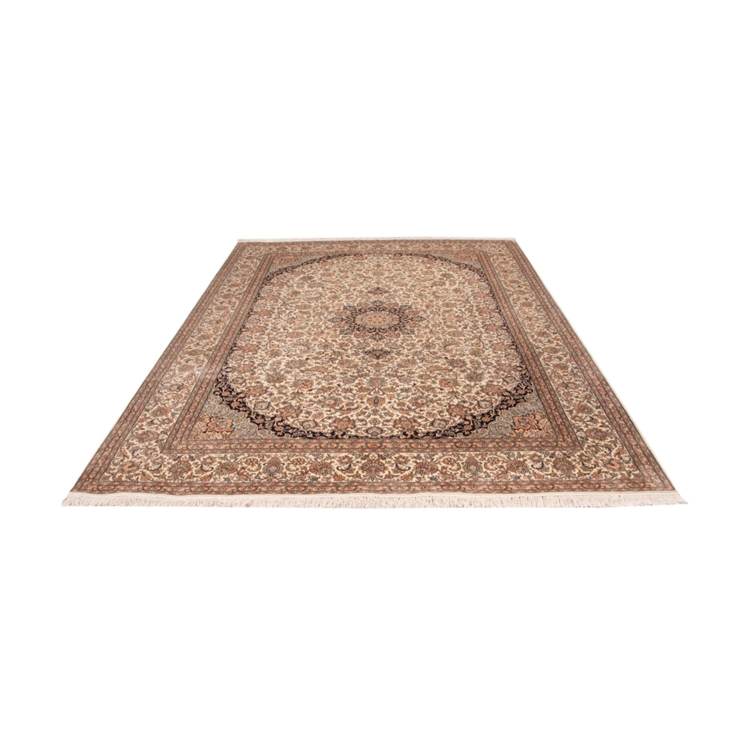 Silketæppe - Kashmir Silk - 309 x 217 cm - sand