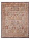 Kashmirsilke Tæppe 242x308cm - Orientalsk tæppe - Rektangulær / Mørk beige / 242 x 308 cm Rektangulær
