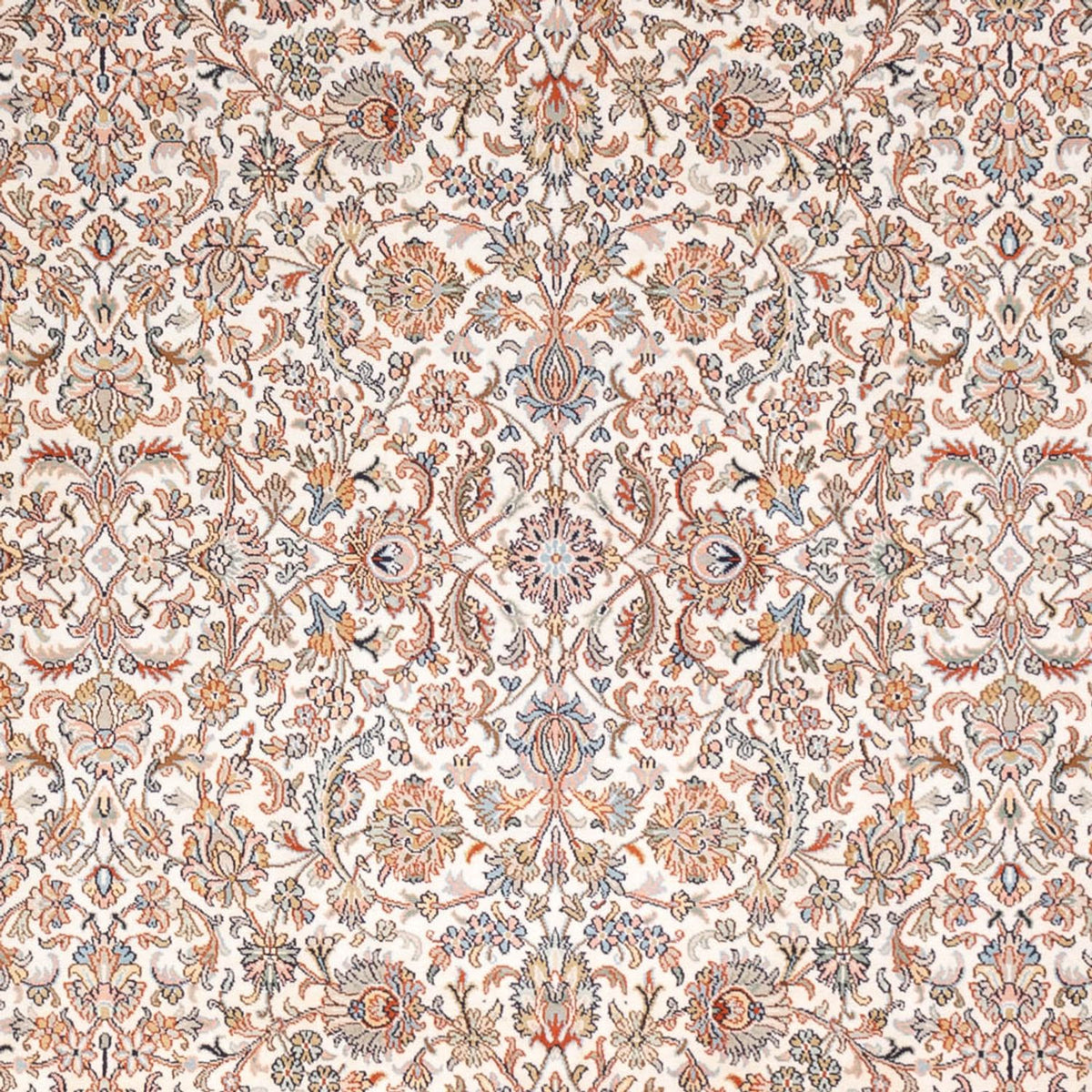 Silketæppe - Kashmir Silk - 318 x 216 cm - mørk beige
