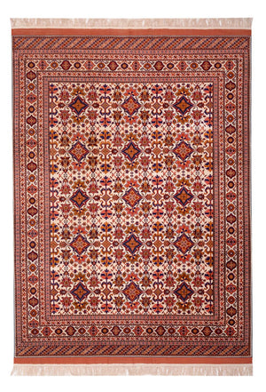 Silketæppe - afghansk silke - 282 x 205 cm - brun